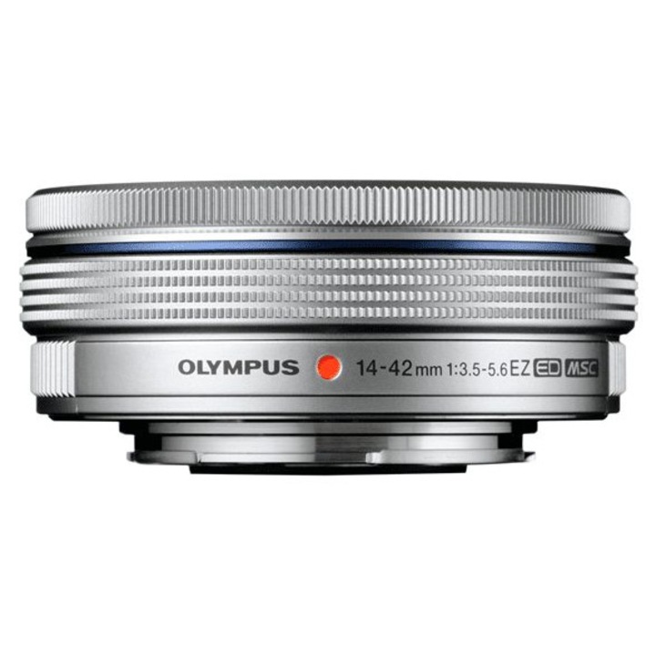 Обектив Olympus 14-42mm, 1:3.5-5.6, Micro FT, сребрист