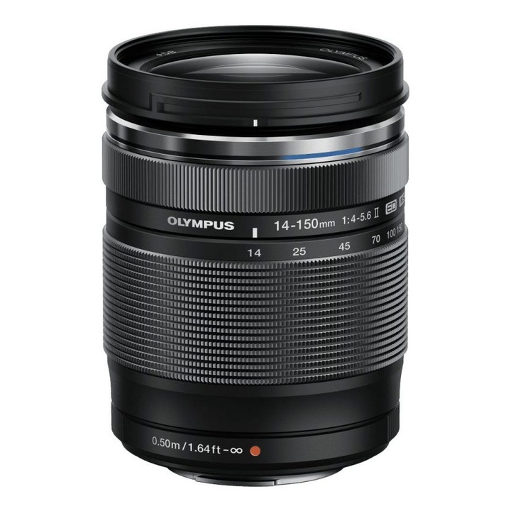 Обектив Olympus 14-150mm f/4.0-5.6 II, Micro FT, черен