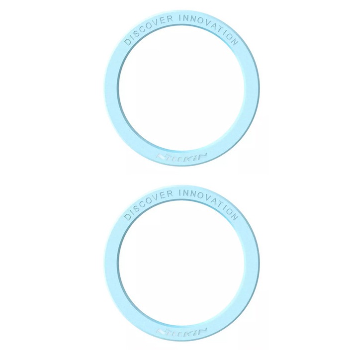 Inel magnetic SnapLink Air Nillkin pentru smartphone, albastru, 55.3x44.3mm, set de 2 bucati