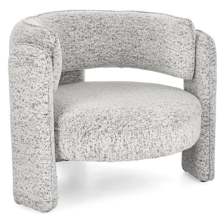 Fotoliu textil gri Aisha 94x88x73 cm