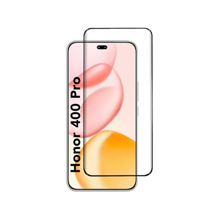Folie pentru Honor 400 Pro, SKYDDAR INNOVATION, Sticla Securizata, Ultra HD, Protectie 111D, Montare Simpla, set cu sticker, Transparent