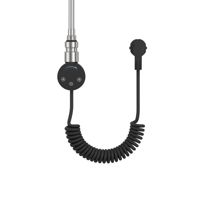 Gratar electric SLX 400W, negru, cu cablu spiral, control tactil, temperatura 15-32°C