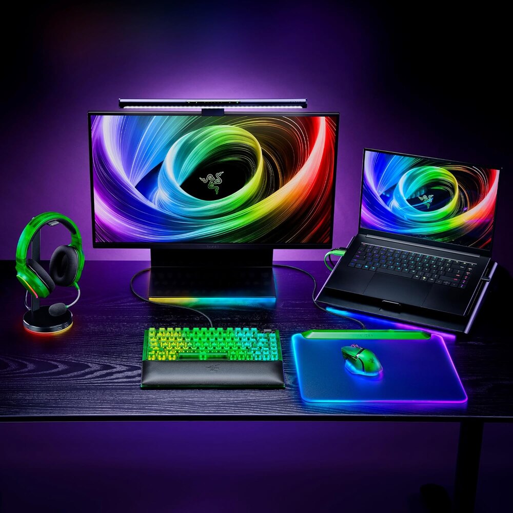 Mousepad Razer Firefly V2 Pro Phantom Green Edition, Iluminare