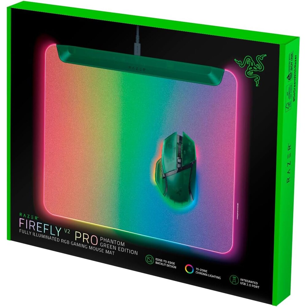 Razer firefly v2pro phantom green マウスパッド Mouse Pad Gaming RAZER Firefly V2 Pro, Phantom Green Edition
