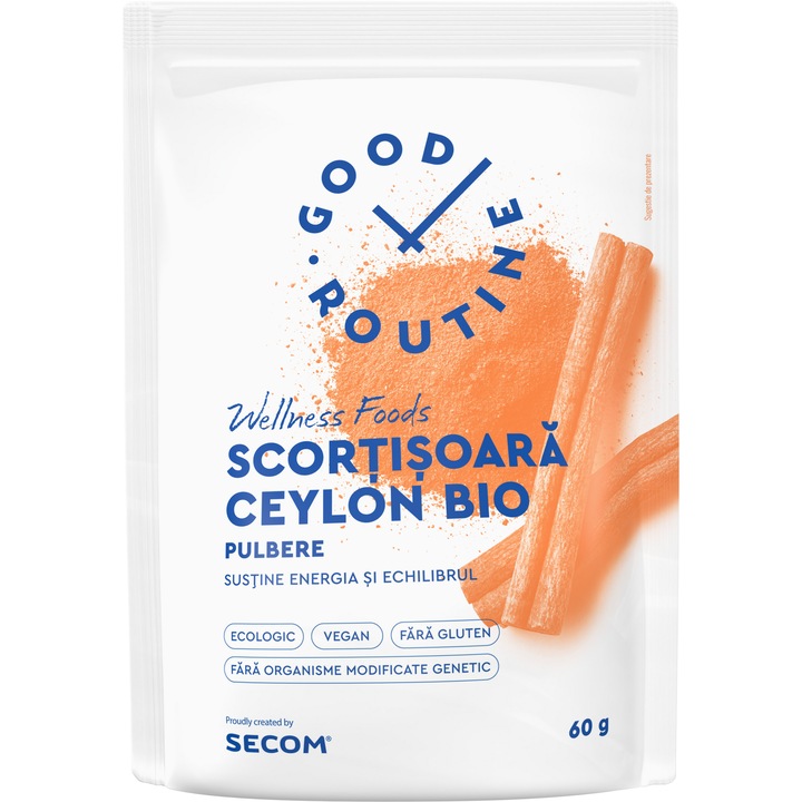 Scortisoara Ceylon BIO Good routine, Pulbere, 60g
