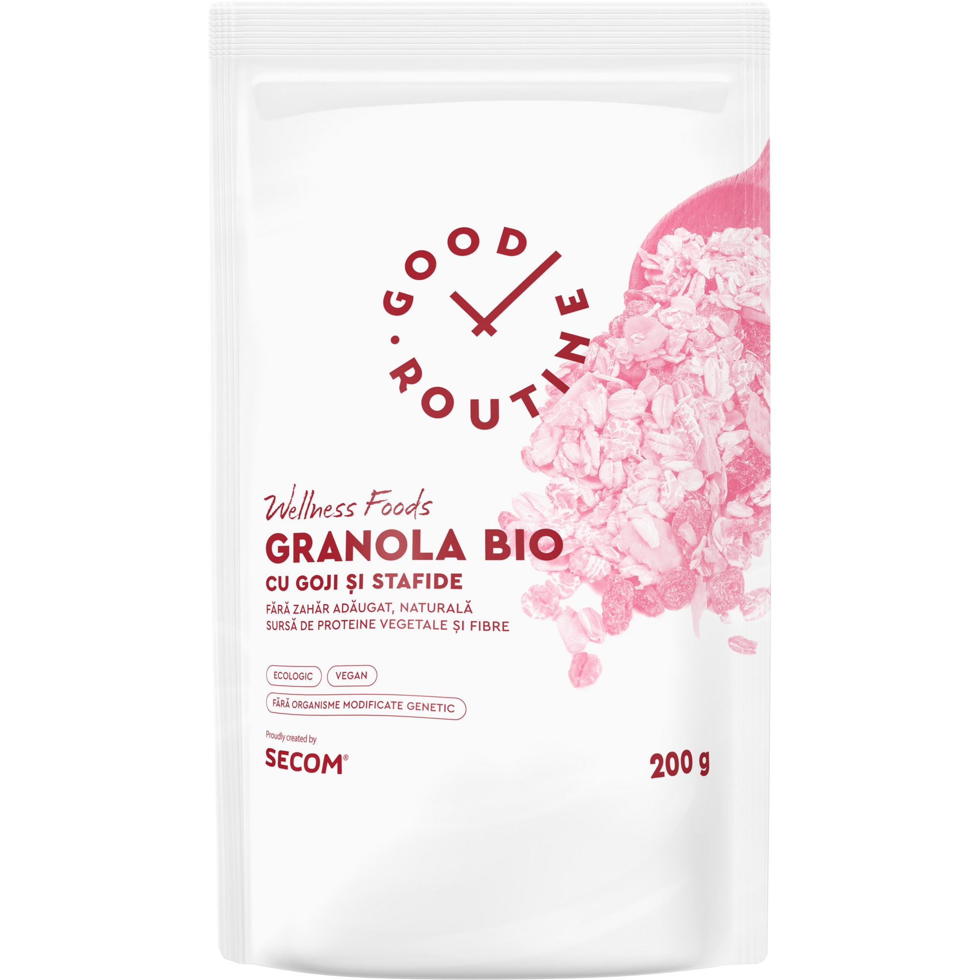 Granola BIO Good Routine, Cu Goji si Stafide, 200g