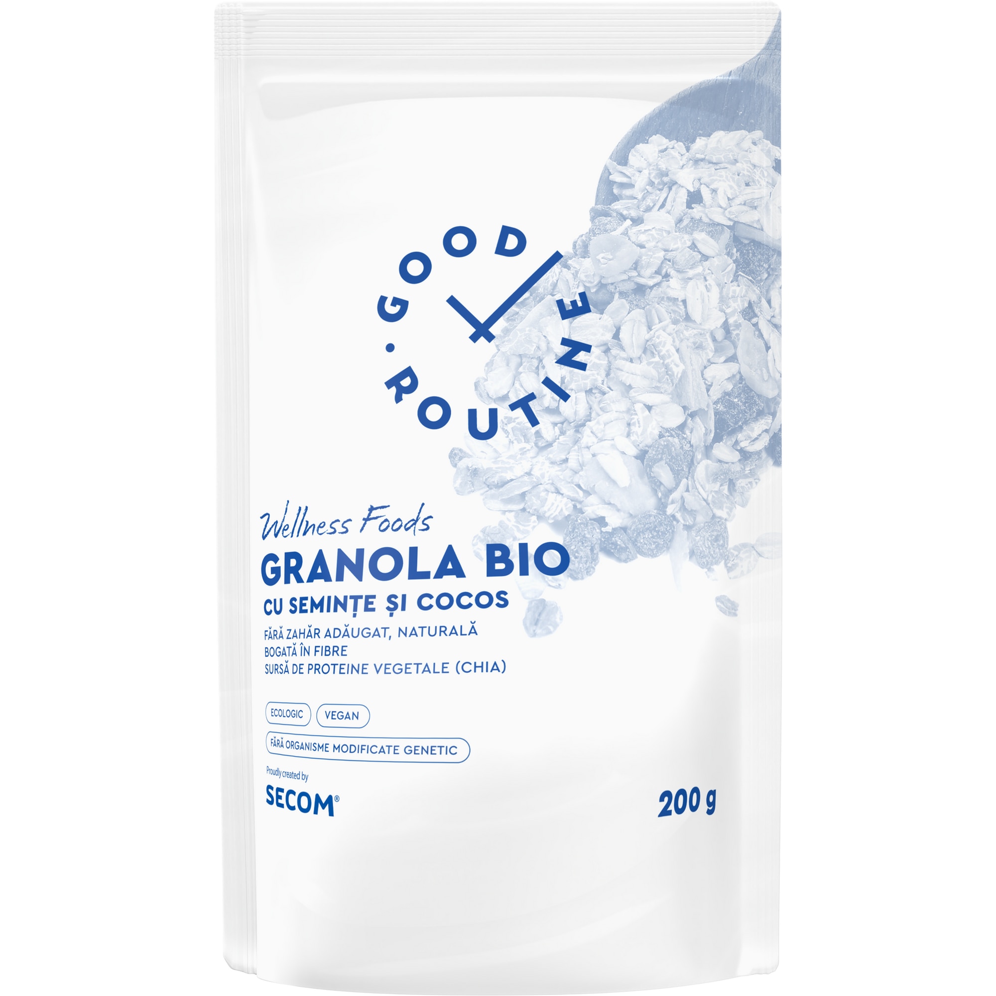 Granola BIO Good Routine, Cu Seminte si Cocos, 200g