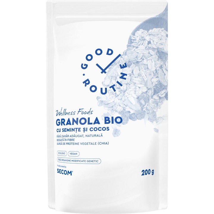 Granola BIO Good Routine, Cu Seminte si Cocos, 200g