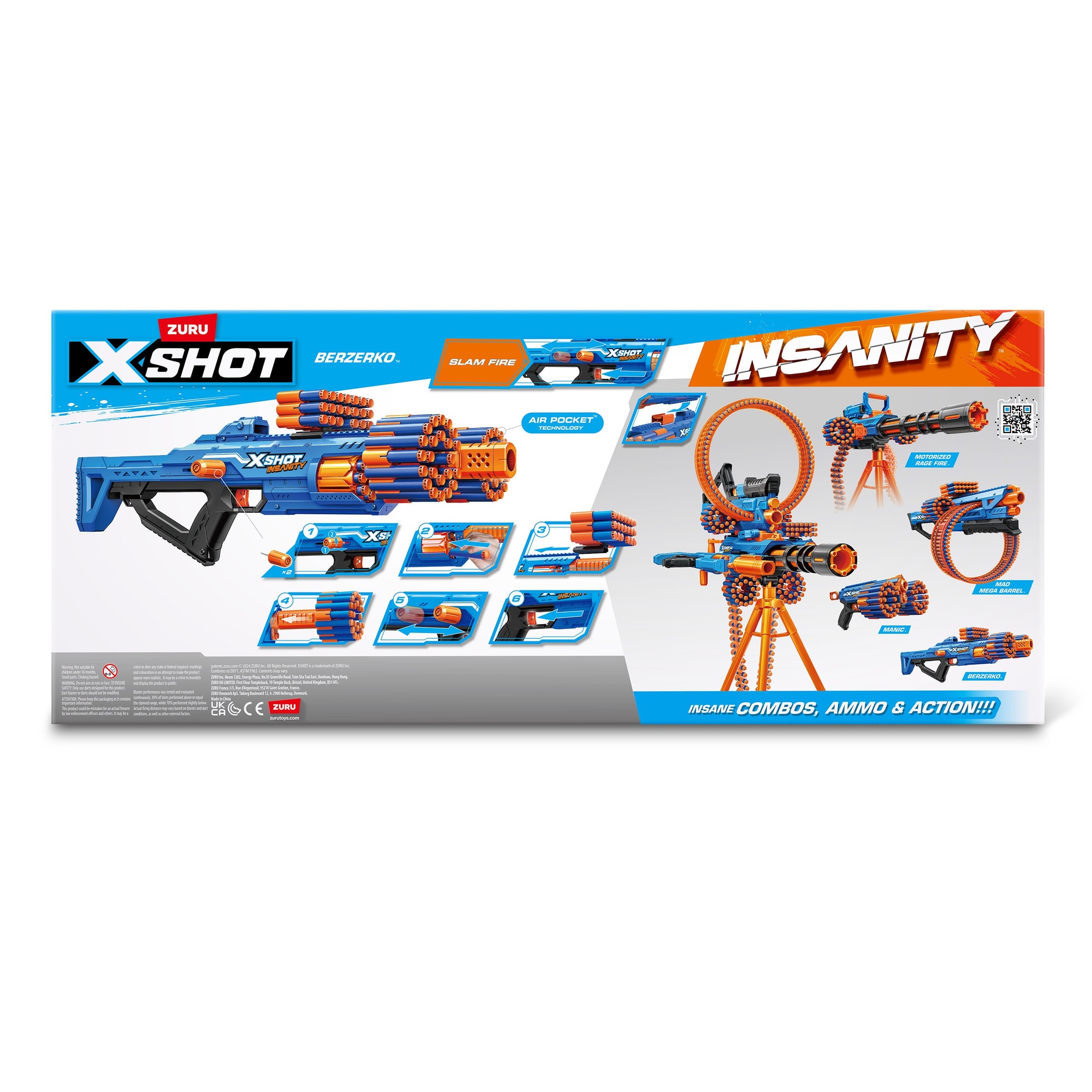 Blaster X-Shot - Insanity, Berzerko, 48 proiectile - eMAG.ro