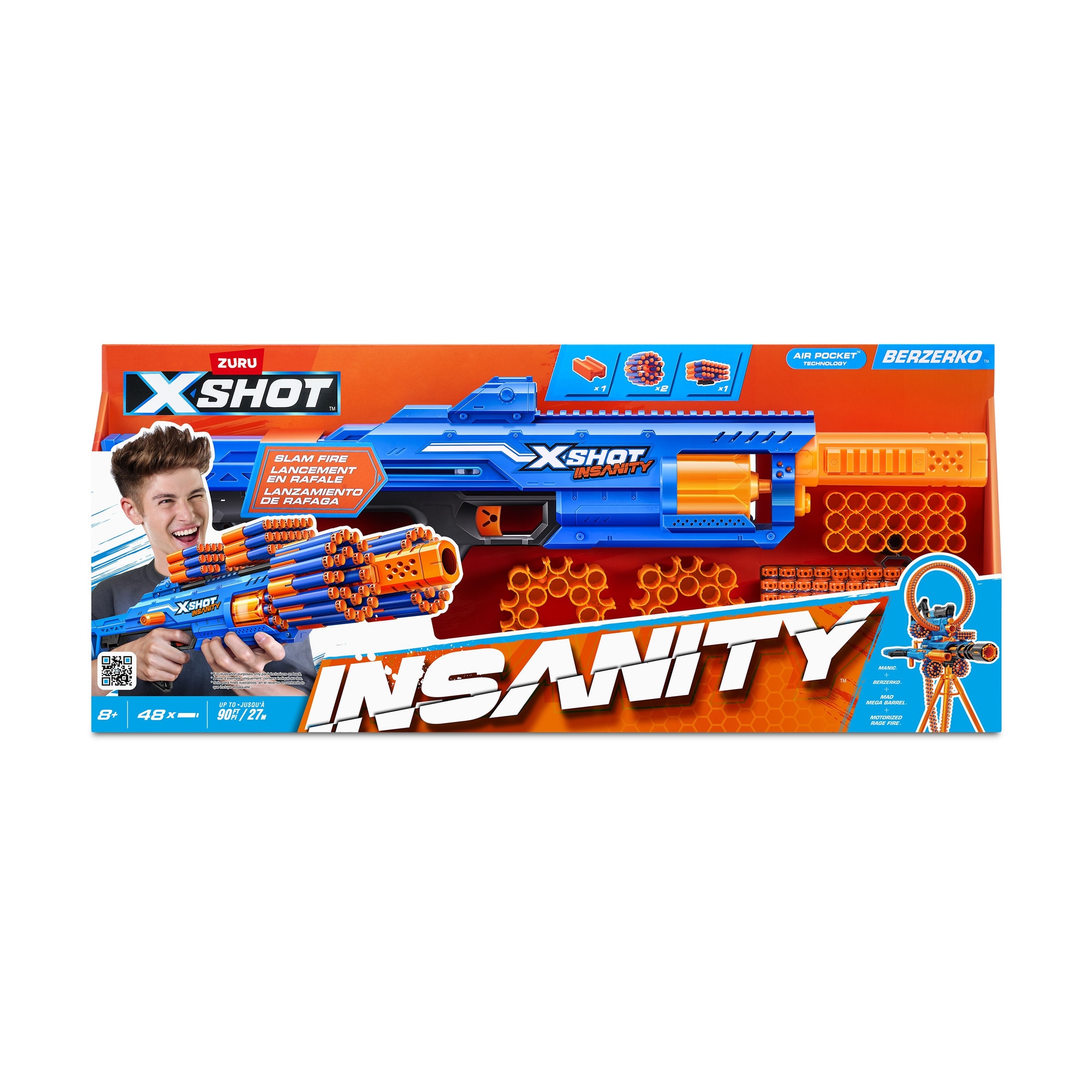 Blaster X-Shot - Insanity, Berzerko, 48 proiectile - eMAG.ro