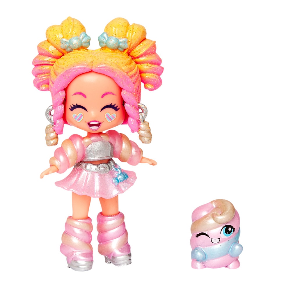 Figurina Kookyloos Candy Land, Laleczka Marsh Mallow, set cu