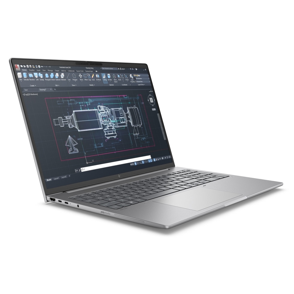 Laptop HP ZBook 8 G1i AI 16" Pike Silver, A3ZU1ET, 16", Intel Core Ultra 7 265H (16-core), NVIDIA RTX 500 Ada (4GB GDDR6), 64GB 5600MHz (2x32GB) DDR5, Argintiu