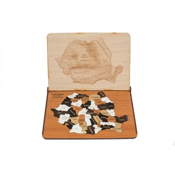 Joc educativ, Puzzel, Invata judetele Romaniei Joc educativ, Puzzel, Invata judetele Romaniei