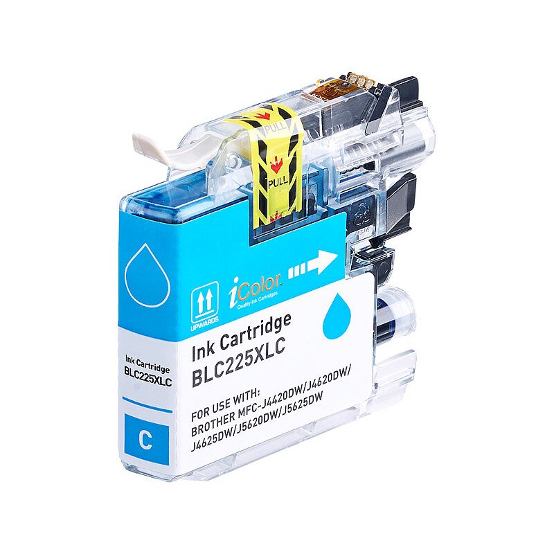 LC 225 Cartus cerneala compatibil Brother LC225XL Cyan pentru Brother DCP J4120DW, MFC J4420DW, MFC J4620DW, MFC J4625DW, MFC J5320DW, MFC J5620DW, MFC J5625, MFC J5720DW, 1.200pagini