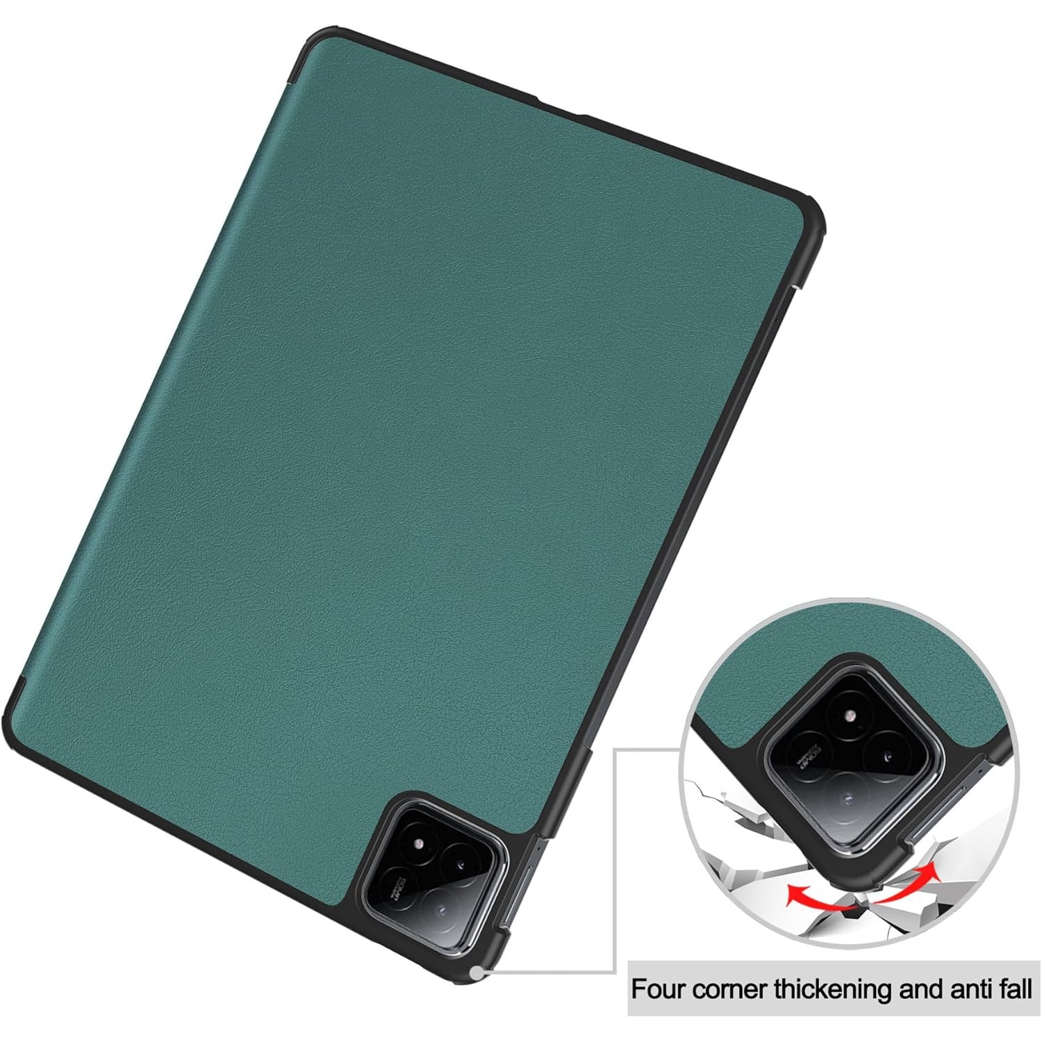 Husa Sigloo pentru tableta Xiaomi Pad 7 / 7 Pro, Slim, Magnetica, Verde, 11.2"