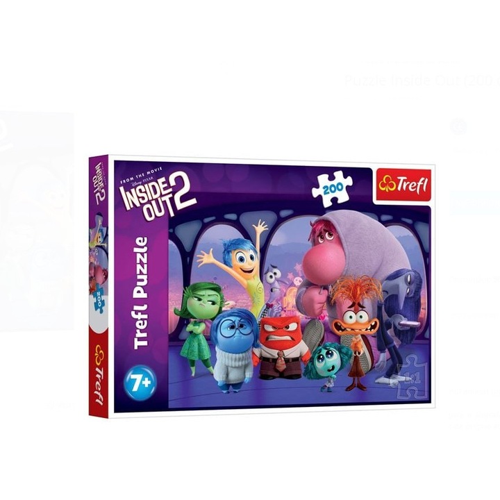 Puzzle Trefl Inside Out 2, 200 Piese, 48x34cm, Multicolor, +7ani