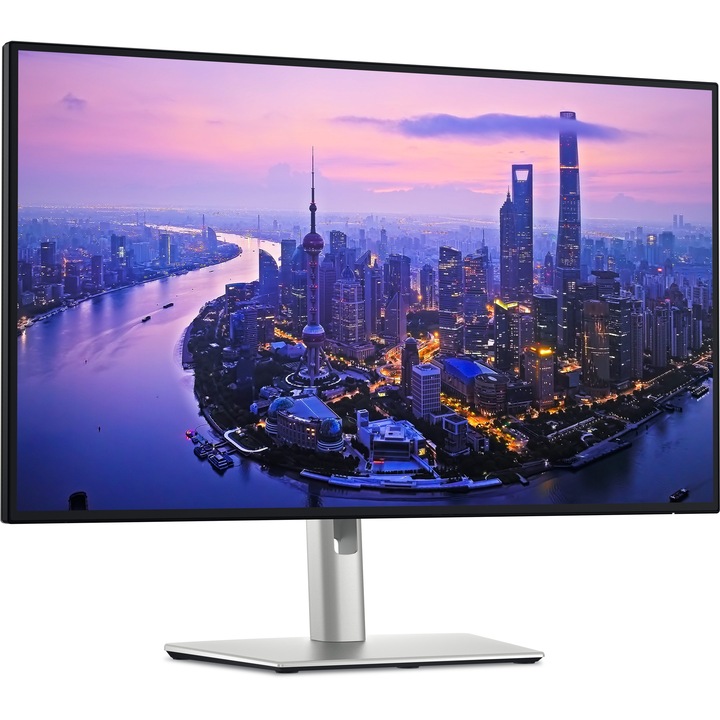 Dell UltraSharp U2725QE LCD monitor, 27", 4K Ultra HD, 3000:1, Fekete/Ezüst