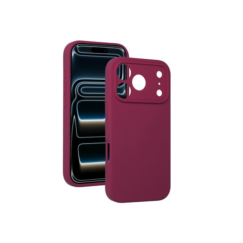 Husa pentru iPhone 17 Pro silicone lite burgundy