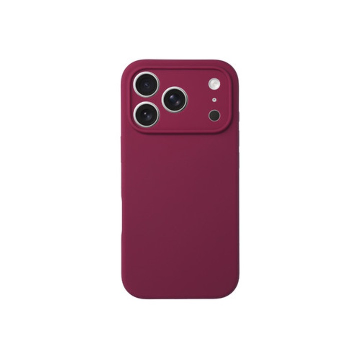 Husa pentru iPhone 17 Pro Max silicone lite burgundy
