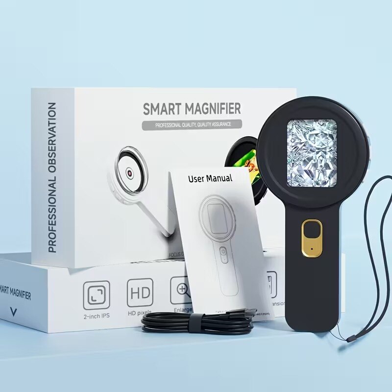 Skytech Microscopes Microscop digital SkyTechs, 500X, IPS 2 inch, USB - eMAG.ro
