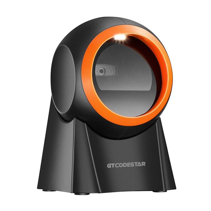 Четец за баркодове GTCODESTAR GT-8800F, 1D & 2D, черен