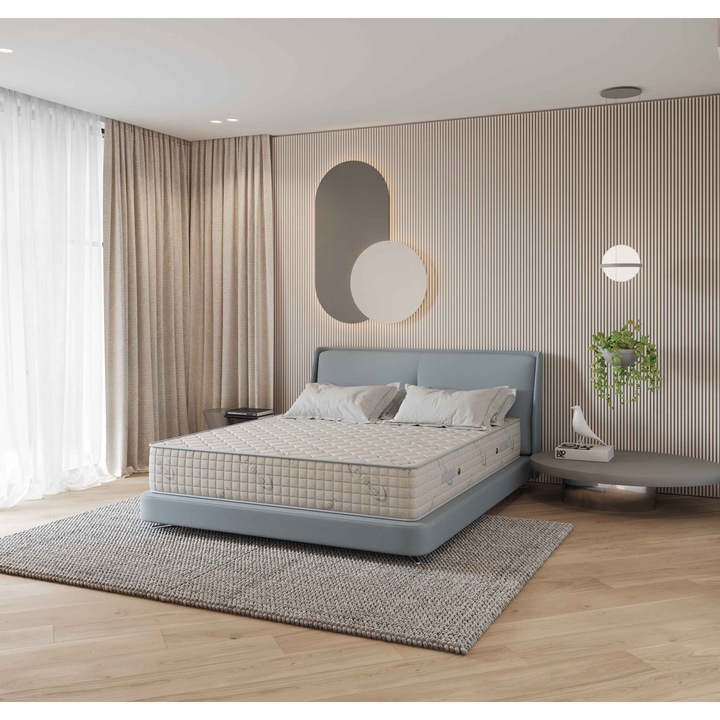 Saltea ortopedica Relax Pocket Geladi, 200x160 cm, Pocket Spring, Fermitate medie