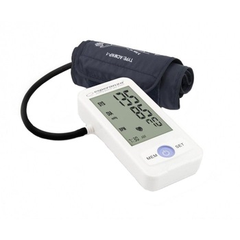 Tensiometru electronic de brat Esperanza Vitality, sistolic si diastolic, detecteza aritmie cardiaca, 90 memorii, display XXL, Alb Tensiometru electronic de brat Esperanza Vitality, sistolic si diastolic, detecteza aritmie cardiaca, 90 memorii, display XXL, Alb