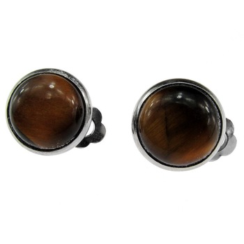 Cercei clips cu piatra naturala Ochi de Tigru 12 MM, GlamBazaar, 13 mm, cu Ochi de tigru, Maro, tip cercei clips cu pietre naturale Cercei clips cu piatra naturala Ochi de Tigru 12 MM, GlamBazaar, 13 mm, cu Ochi de tigru, Maro, tip cercei clips cu pietre naturale