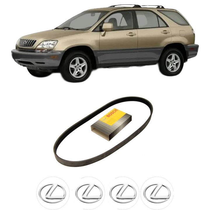 Curea transmisie accesorii LEXUS RX (_U3_) 330 AWD (MCU38) din 2003-2008 KW 171 CP 232 CMC 3311, auto, Bosch, 4x Stickere auto cu LEXUS