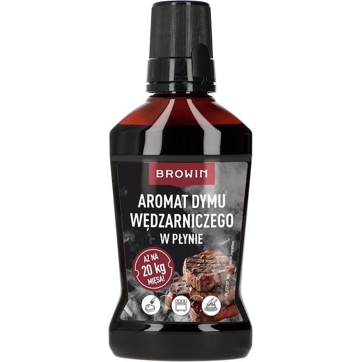 Aroma de fum lichid, Browin, 250 ml, pentru 20 kg carne, utilizare universala