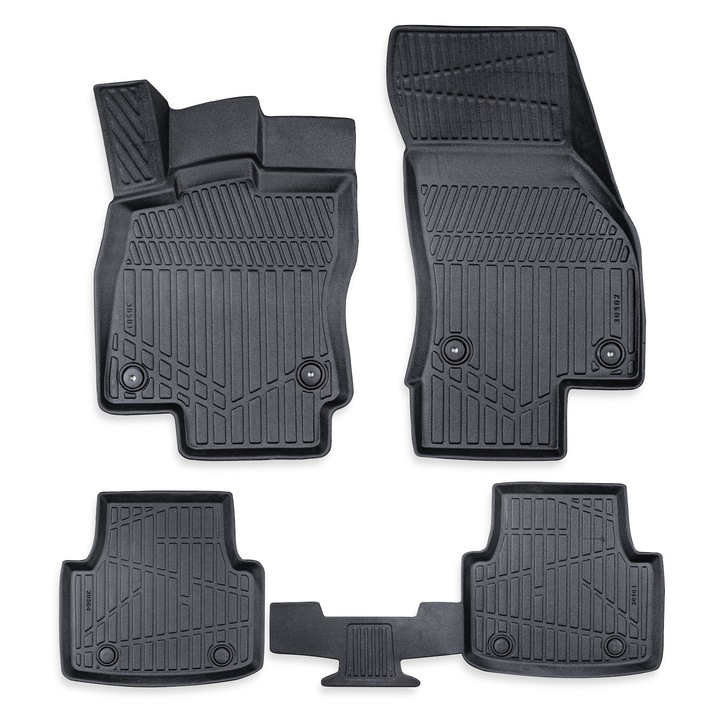 Set covorase auto din cauciuc, tip tavita 3D, Erpassan, pentru VW PASSAT (B8) 2015-2022