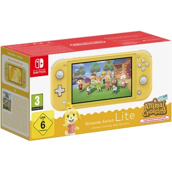 Consola Nintendo Switch Lite Yellow + Animal Crossing: New Horizons