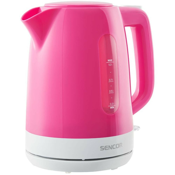 Sencor SWK 1028RS vízforraló, 1.0L, rózsaszín, 1L kapacitás, 2200W teljesítmény