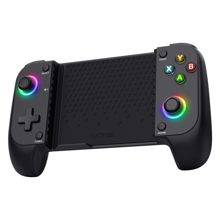 Gamepad Trust GXT 735 Mylox, Bluetooth, 18 butoane, negru, 185x106x46mm