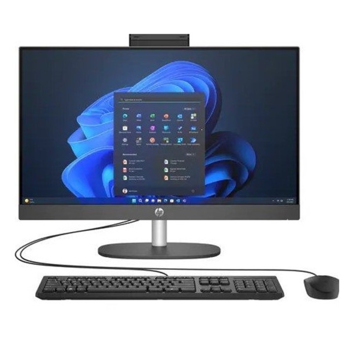 PC Desktop All-in-One HP ProOne 245 G10, AMD Ryzen 7, 16 GB, 60,5 cm (23.8"), Full HD, gri metalic