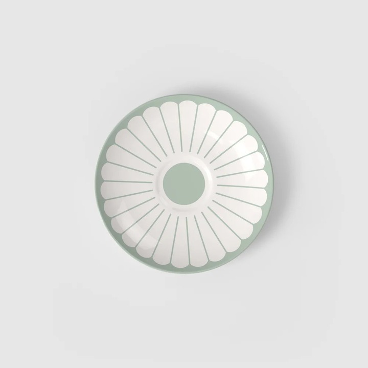 Farfurioara ceasca cafea Fleur vert