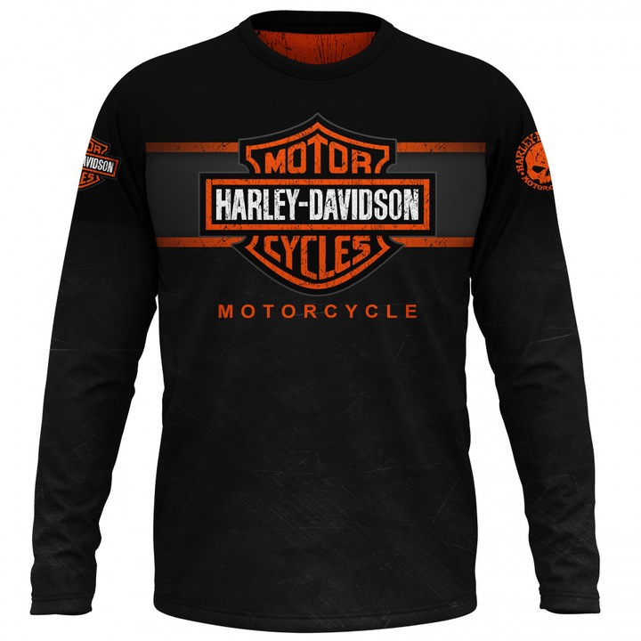 Bluza copii Harley Davidson 101.62, maneca lunga, multicolor
