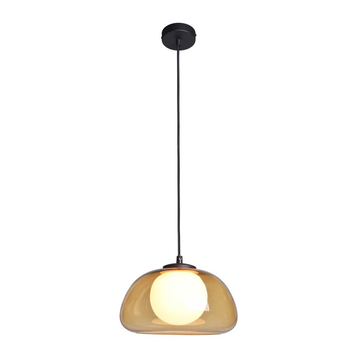 Lampa suspendată, Italux, Ainale, 1xG9, Negru, 150x24.5cm