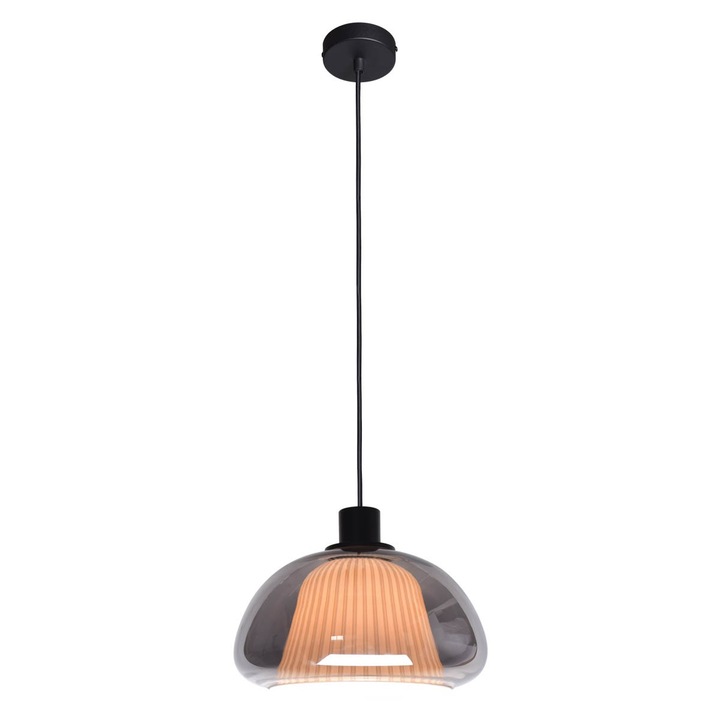 Lampa suspendată Italux Apiru Negru 1xE27 150x24.5cm