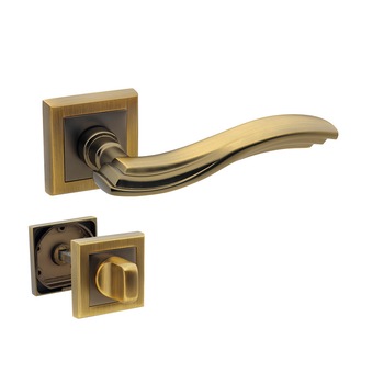 Set manere usa ONDA cu incuietoare, nuanta cafea Set manere usa ONDA cu incuietoare, nuanta cafea