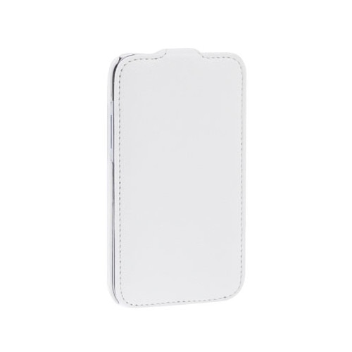 Husa protectie SKY MELKCO pentru SAMSUNG GALAXY Note 2 ( N7100 ), Inchidere magentica, Piele naturala - Alb