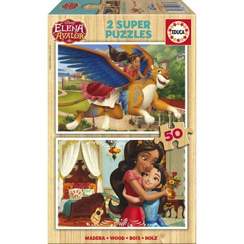 Puzzle Educa Elena din Avalor 2x50 Puzzle Educa Elena din Avalor 2x50
