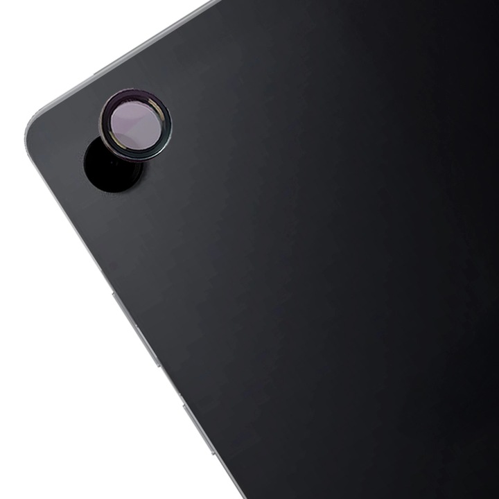 Sticla camera foto, Bizon Glass Tab Snap Lens pentru Galaxy Tab A11 Plus, negru