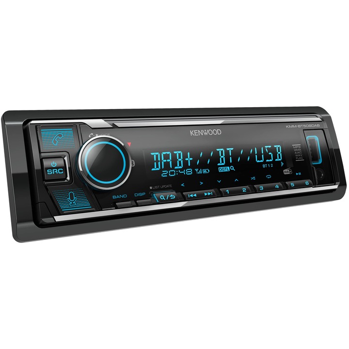 Autórádió Kenwood Kmm-Bt508Dab, USB, Bluetooth, 4x50W, 1 DIN