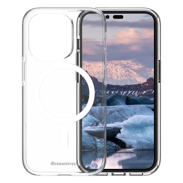 Husă de silicon dbramante Iceland Pro MagSafe, transparentă, pentru iPhone 14 Pro Max