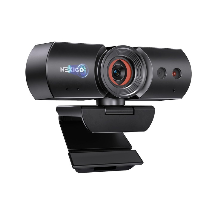 Webkamera NEXIGO Hellocam 1080P, mikrofon, valós adatvédelem, USB