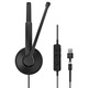 Casti PC EPOS Комплект монофонични части за глава, 2м кабел, USB Type-C / USB Type-A, черен