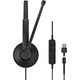 Casti PC EPOS Комплект монофонични части за глава, 2м кабел, USB Type-C / USB Type-A, черен