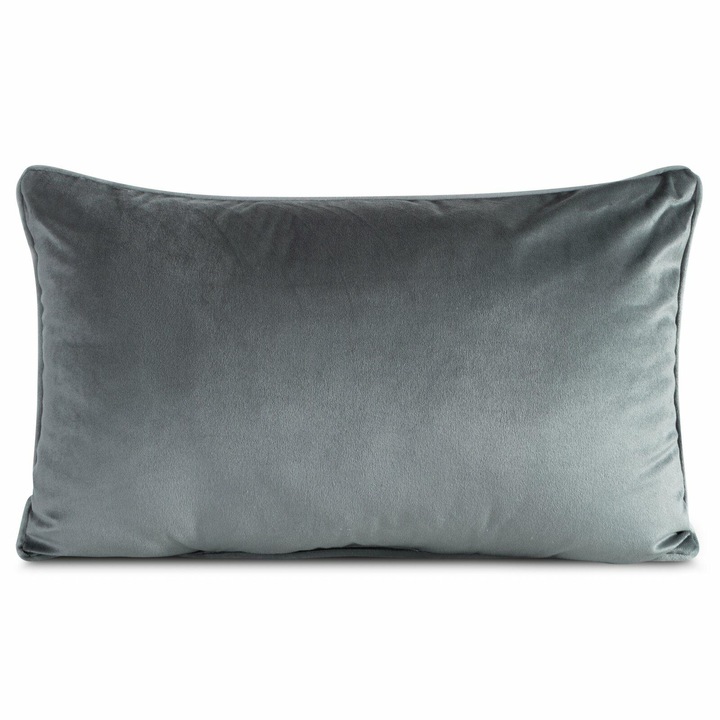 Декоративна Възглавница, GAJA 3, Eurofirany, 30x50 см, Правоъгълна Форма, Мека И Елегантна Кадифена Тъкан, Удобен И Изискан Стил, Идеална За Диван, Фотьойл Или Легло, Графит