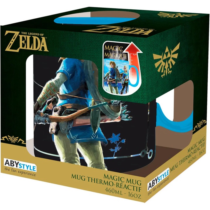 Чаша Abystyle The Legend of Zelda Heat Change 460 ml, керамика, променяща изображение
